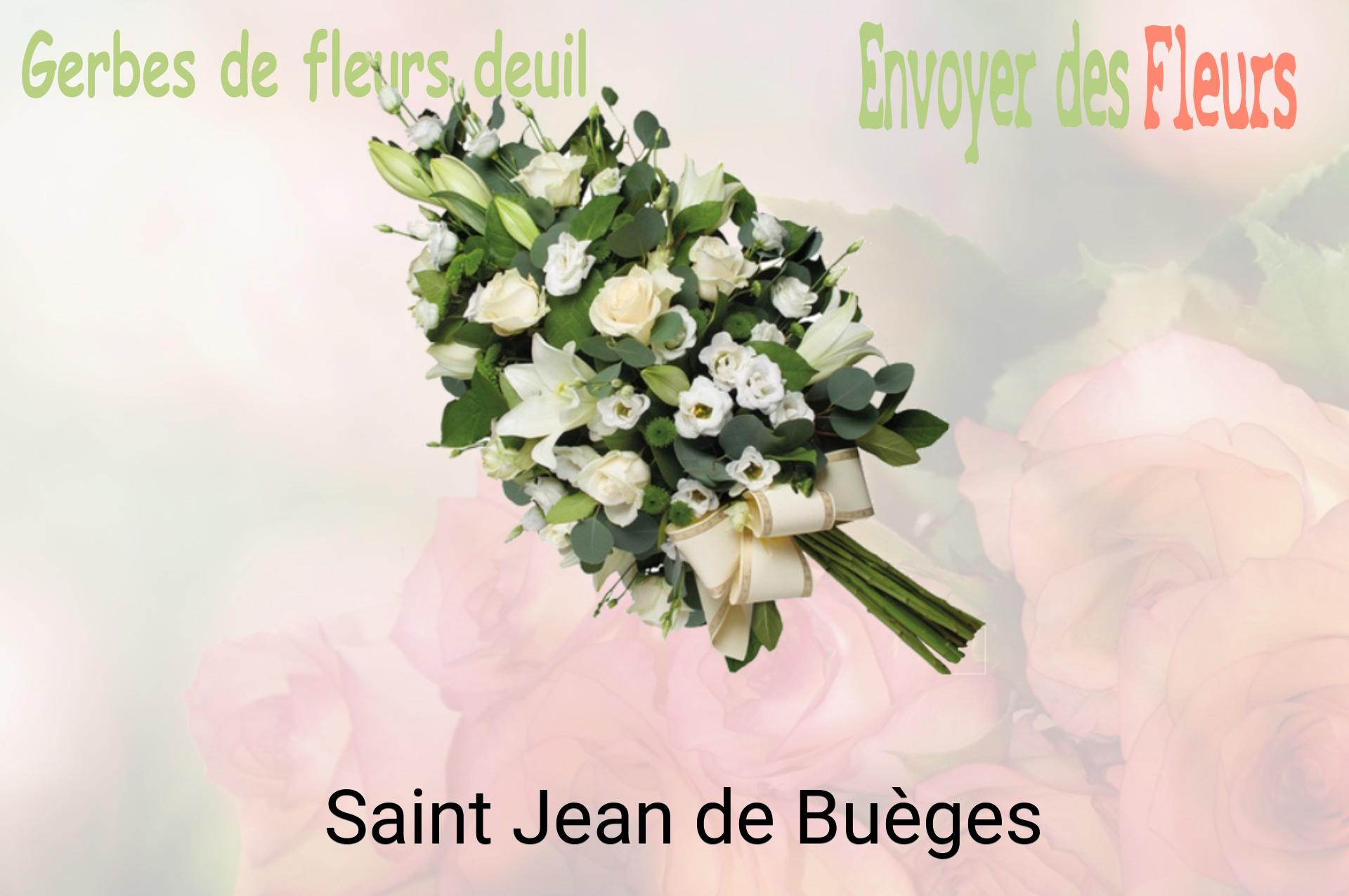 Gerbe de fleurs de deuil livrée à Saint-Jean-de-Buèges